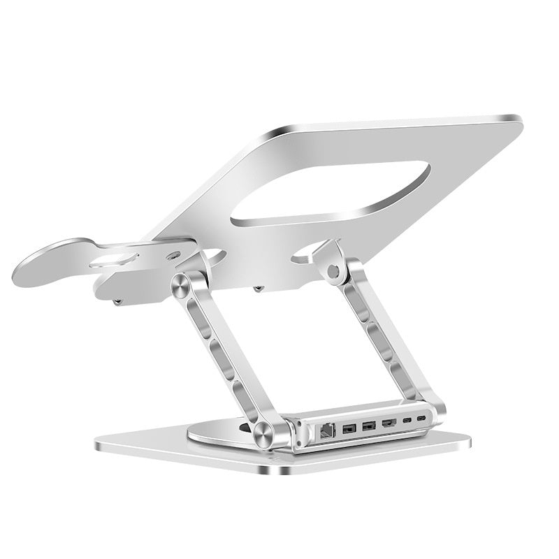 Support pour ordinateur portable en alliage d'aluminium rotatif à 360 degrés