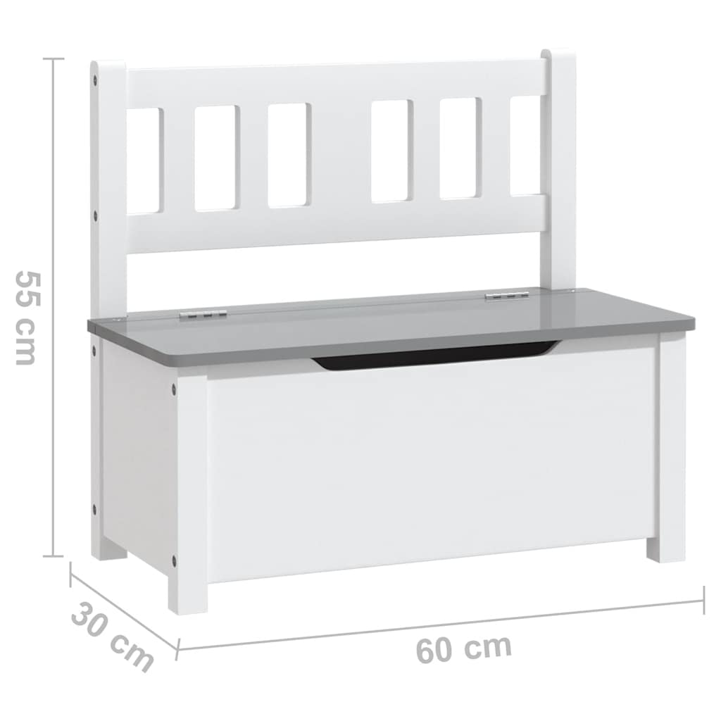 Banc pour enfants avec espace de rangement et banc pour enfants 60x