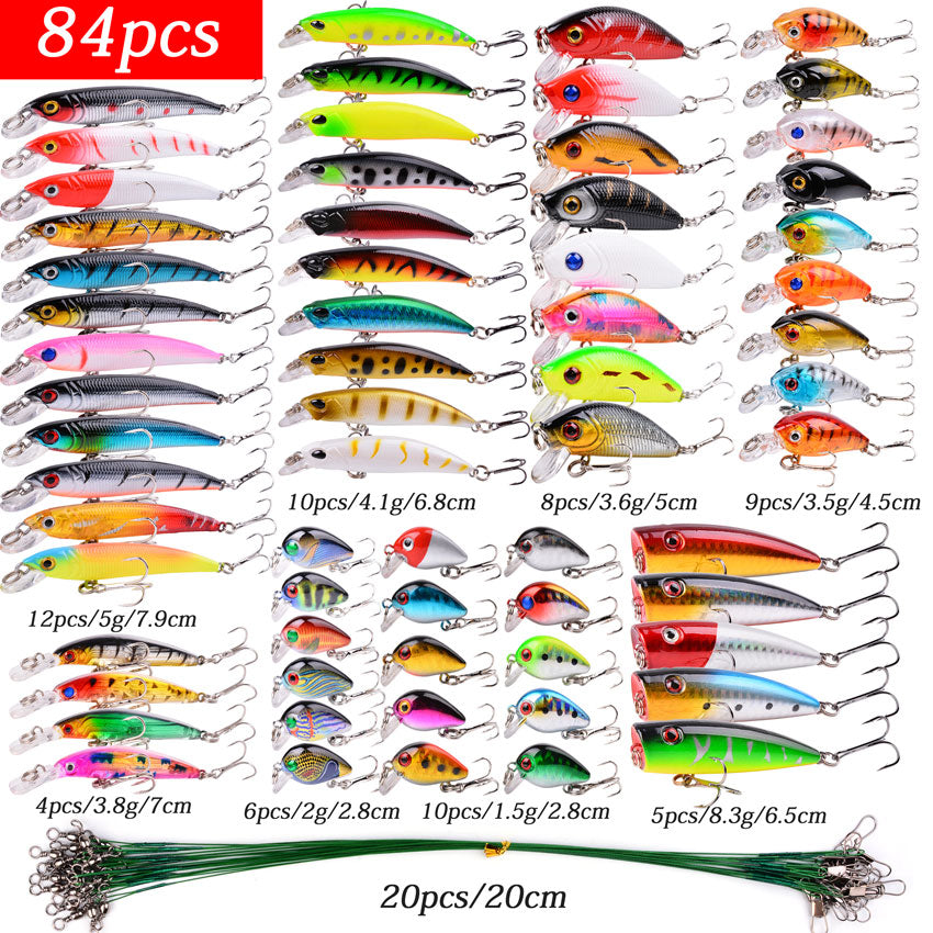 Pêche Lure Set Pêche à bec dur Mini Minnow Floating Swin