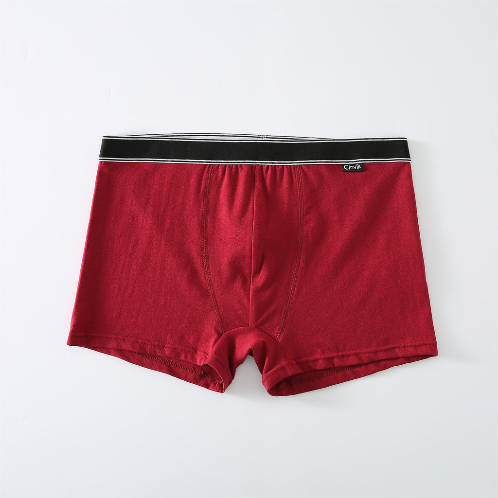 Sous-vêtements pour hommes en coton taille moyenne