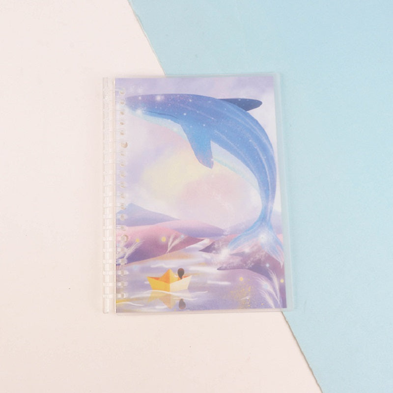 Ledger à main ensemble mignon feuille libre carnet pour les enfants étudiants
