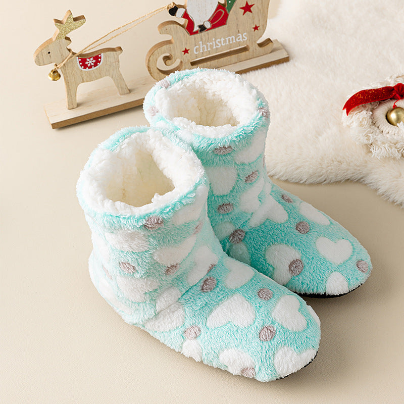 Chaussures de plancher en peluche