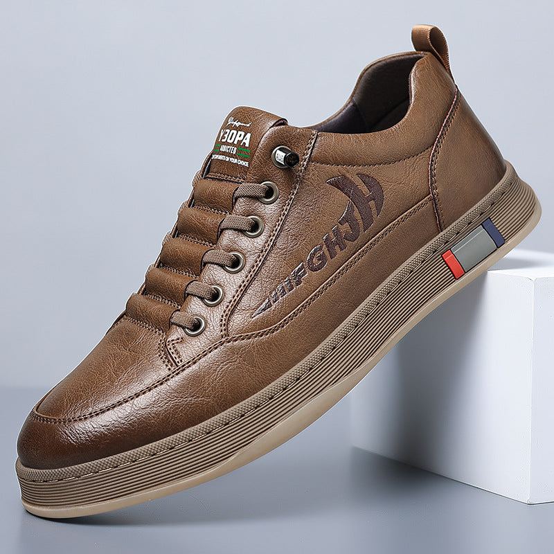 Chaussures en cuir pour hommes respirant tout en adéquation