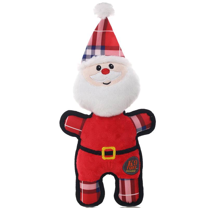 Noel Teddy Husky Jouet de sonorisation interactif pour animaux de compagnie résistant aux bitumes