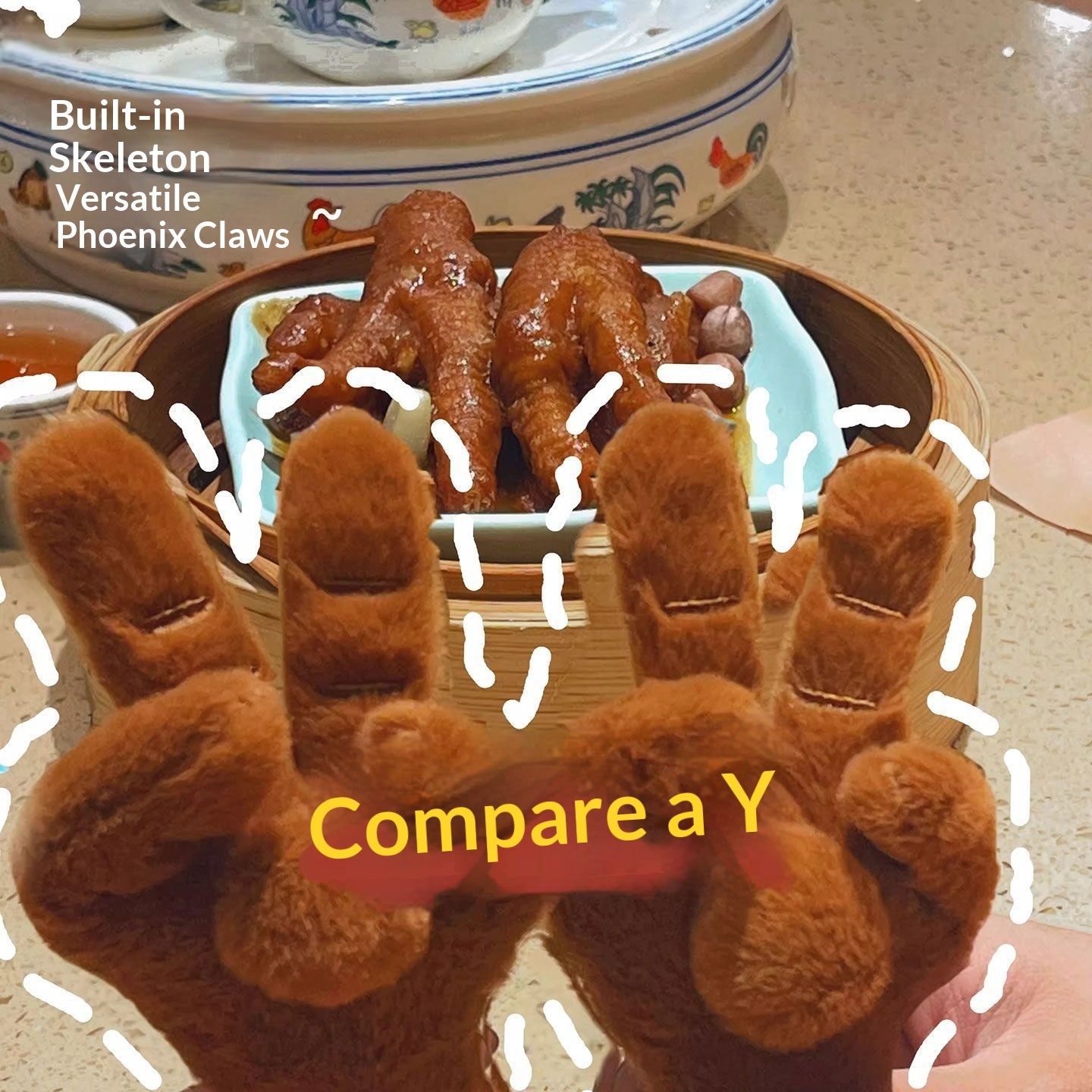 Cute Guangdong Dim Sum Plush Jouet Barbecue Pork Bun