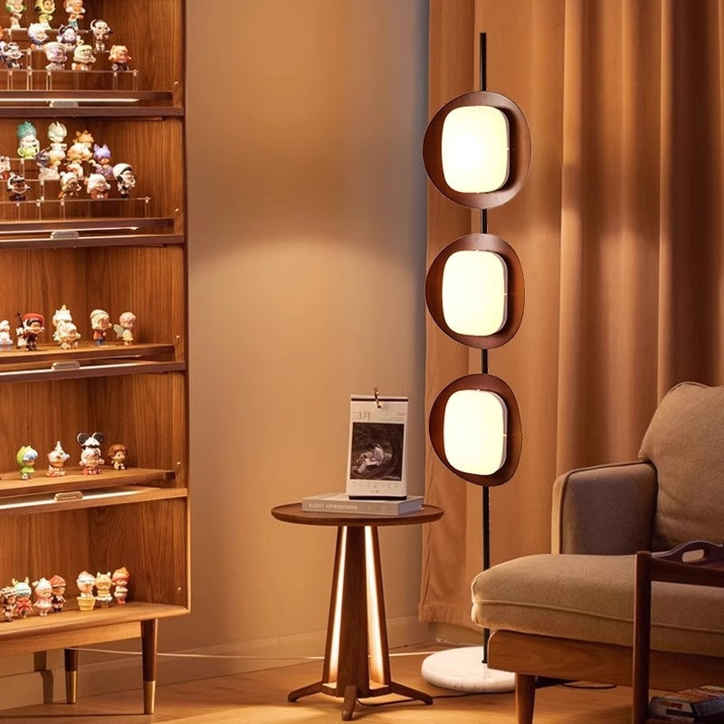 Salle de séjour au milieu du siècle Lampe de sol Canapé pour la chambre