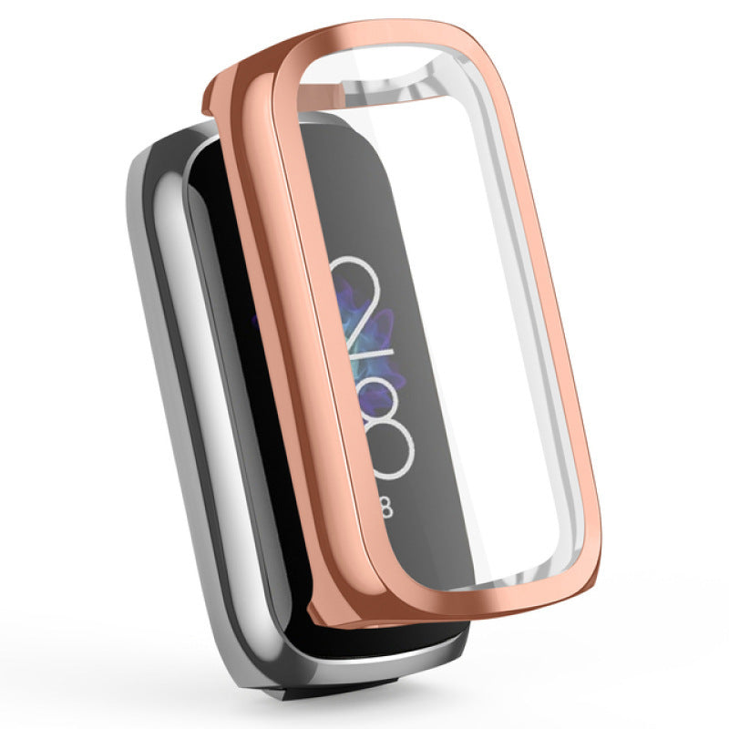 Montre boîtier TPU Electroplating tout inclus protection de l'écran en caoutchouc souple