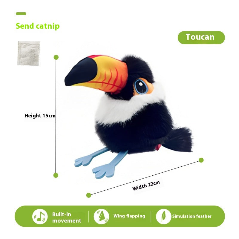 Chat Shaking Bird Simulation Bird Jouet de chat Self-Hi Soulagent Stuffy Électric Sound Sparrow A
