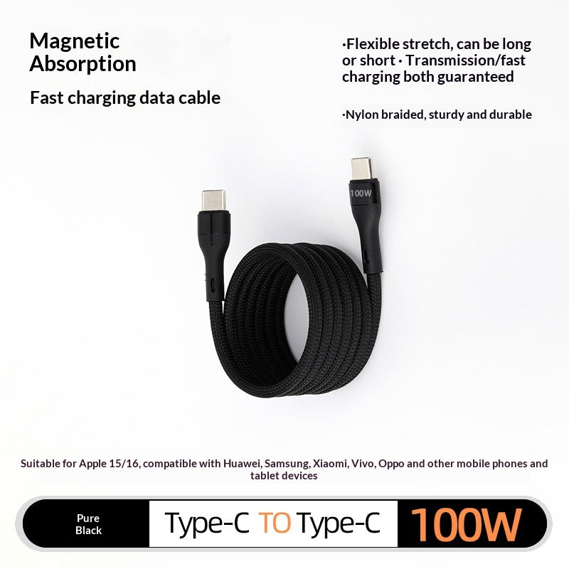 Organisateur de câbles de données magnétiques Câble de recharge rapide