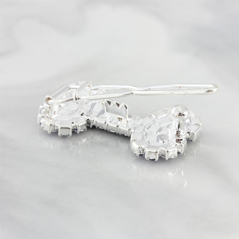 Animaux de compagnie Cat and Dog Ornament Diamond Dog Bone Barrettes