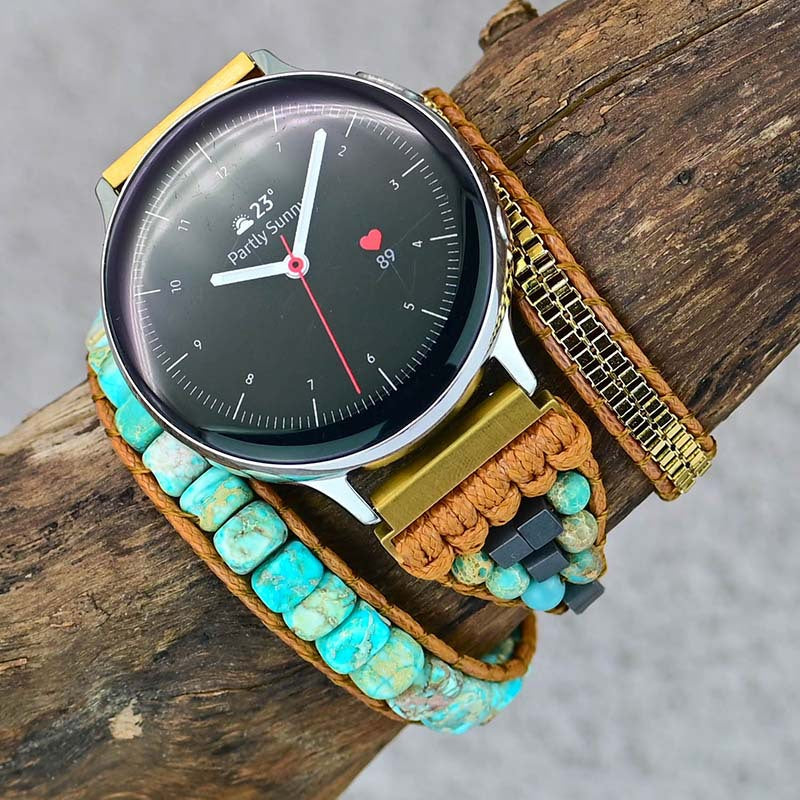 Shooushan Perle en pierre montre avec bracelet