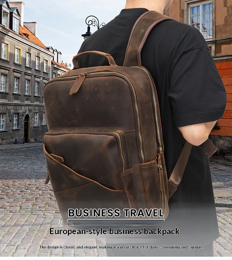 Sac à dos en cuir pour hommes
