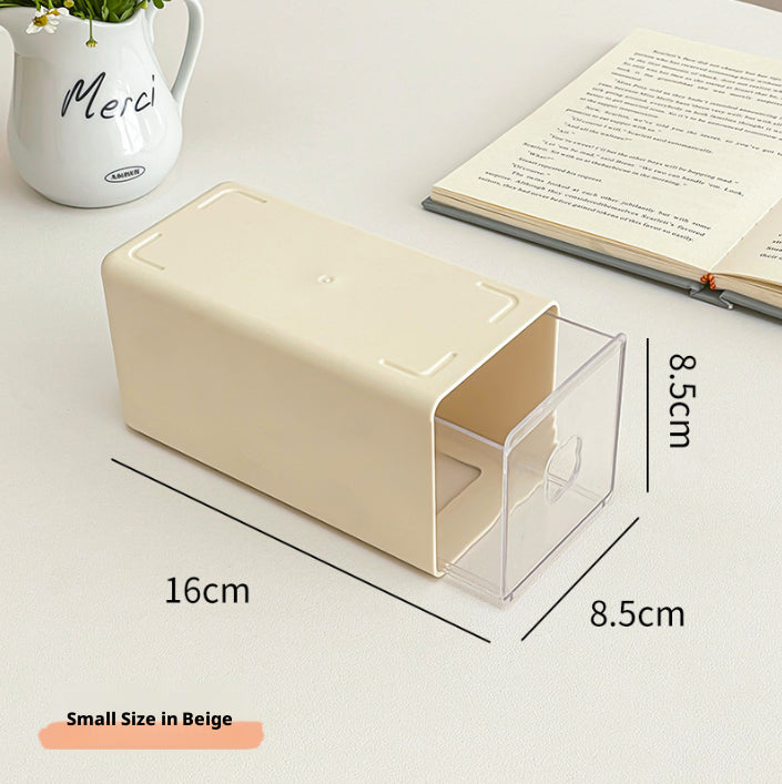 Tiroir de bureau à quatre feuilles de trèfle Box-1009 Grand-1 couleur crème