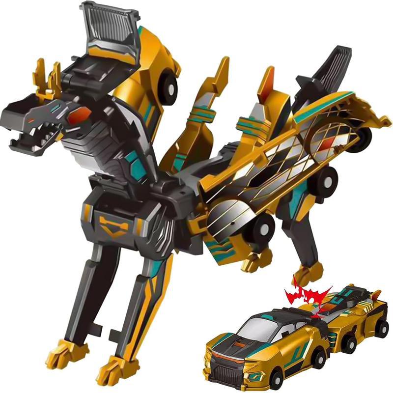 Treasure Car-Divine Toy Car Crash-and-Combine Transformer Robot Jouet Enfants
