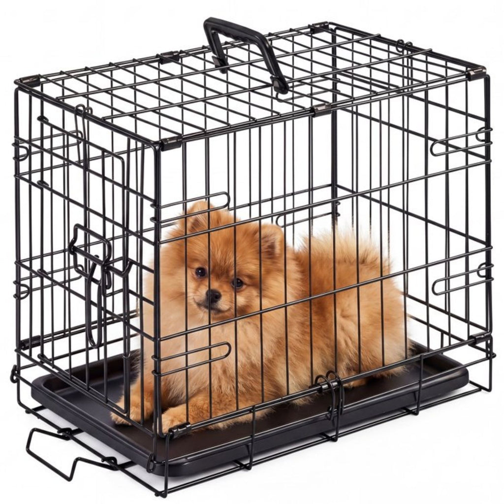Cage de chien à porte unique - Kennel en métal durable