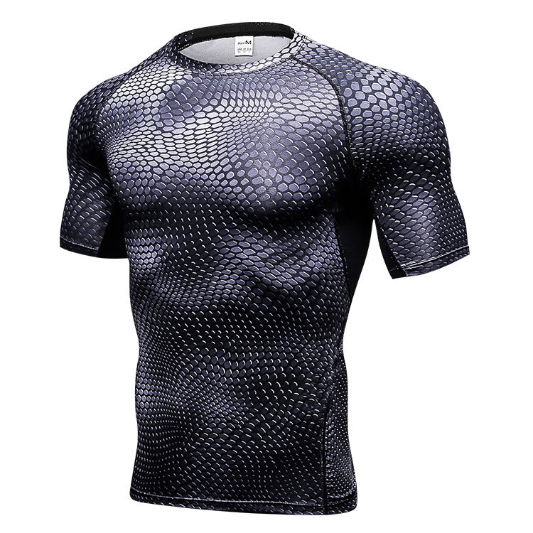 Vêtements de séchage rapide à manches courtes pour hommes Impression 3D