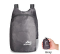Pliage sac à dos-gris modèle-1 pièce