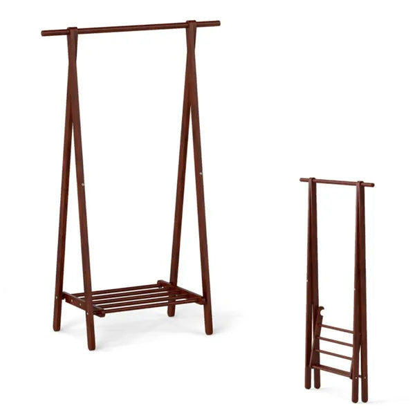 Rack pliant en bois de caoutchouc massif