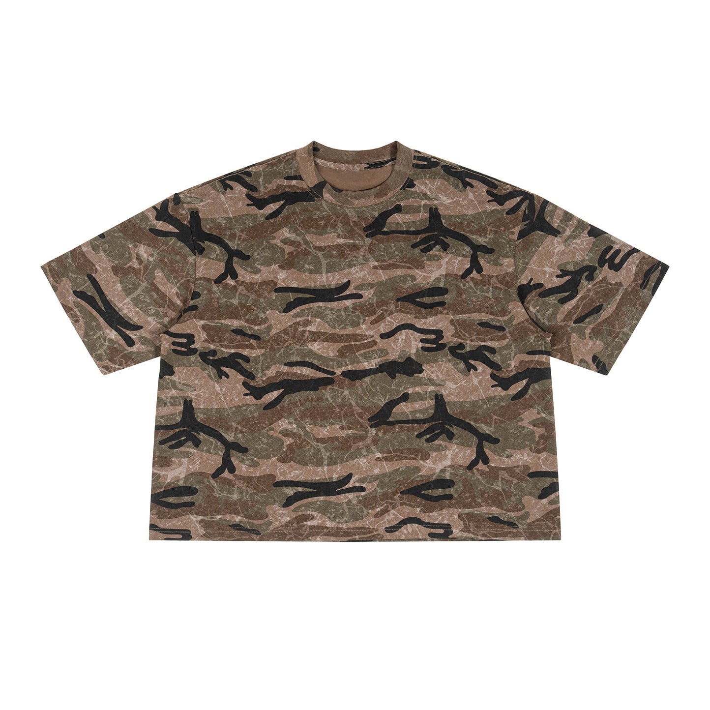 T-shirt à manches courtes pour hommes Camouflage
