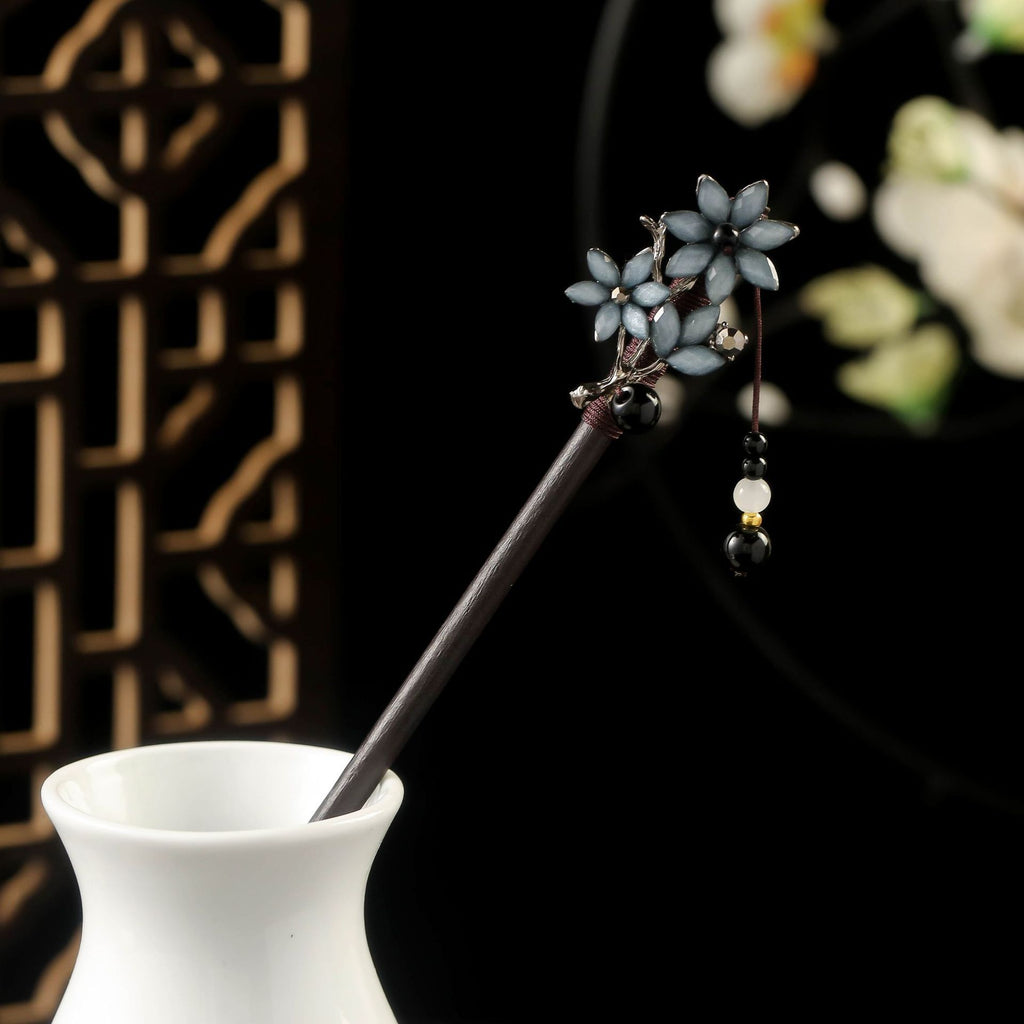 Épin à cheveux en bois de style chinois pour Updos