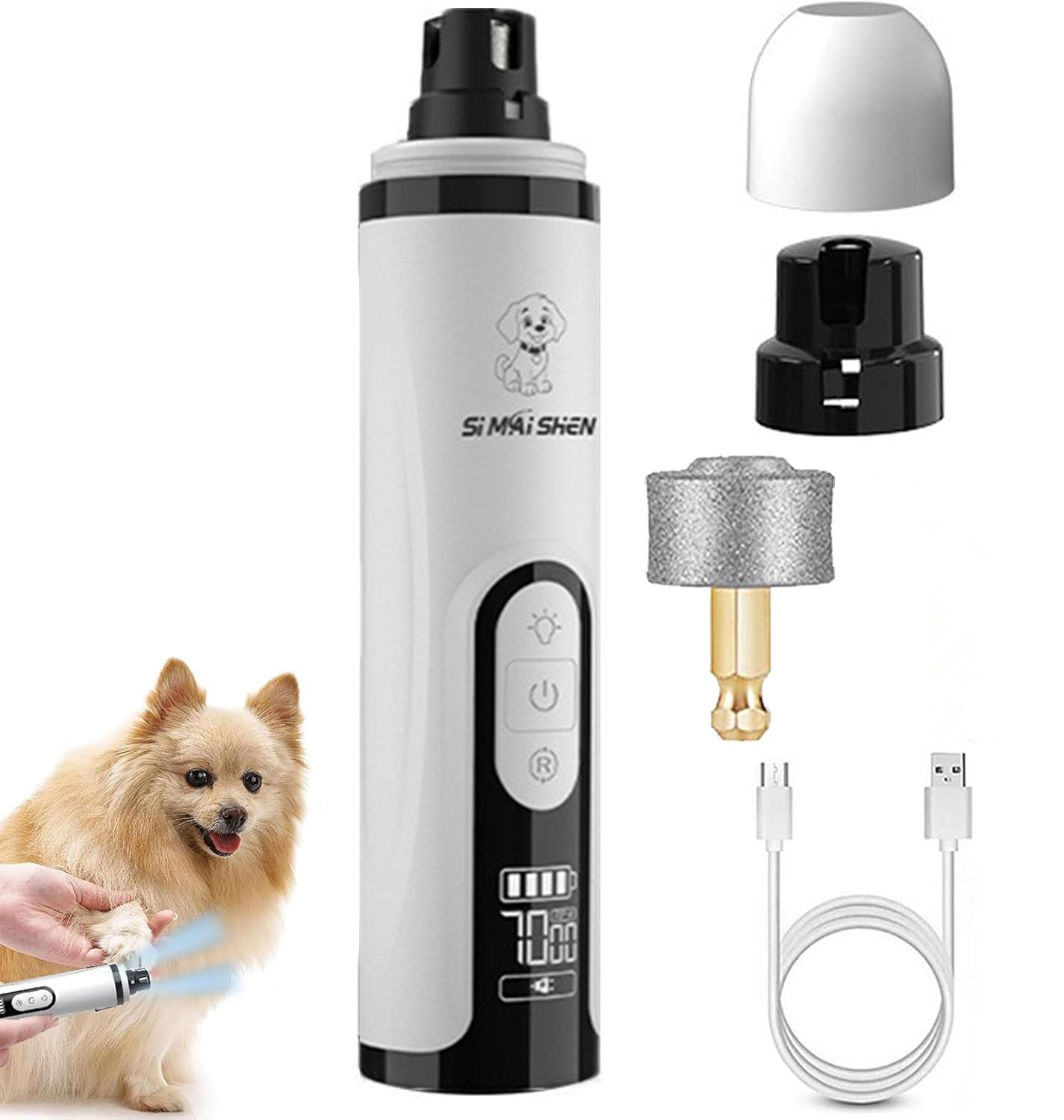 Pétrole de chat Grinder Highpower LED Dualight avec détection de ligne de sang électrique et rechargeable