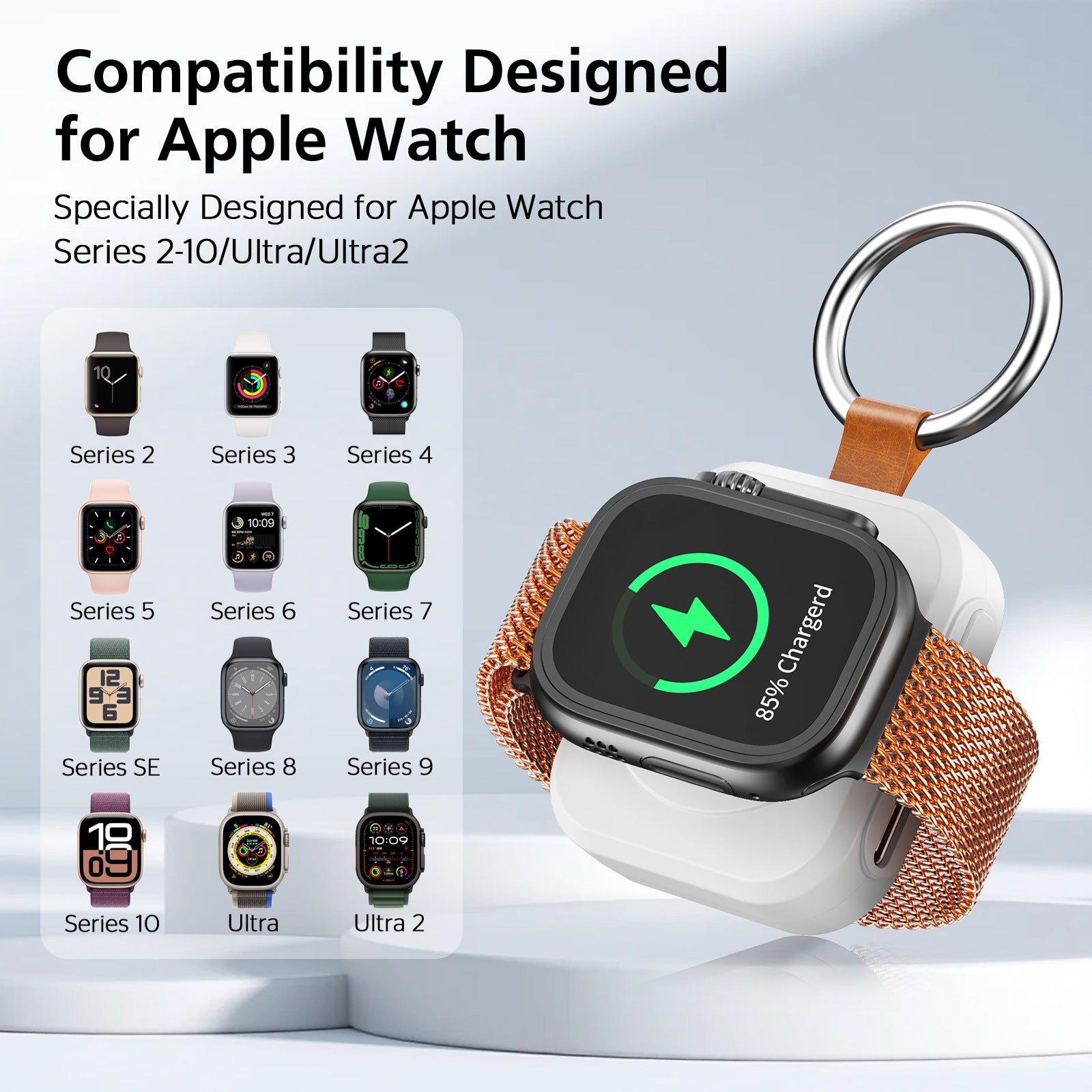 Chargeur sans fil magnétique portable Smartwatch