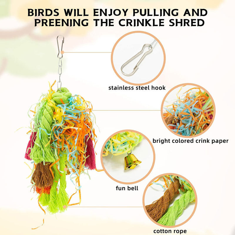 5PC Jouet de Gnawing pour perroquet Coton