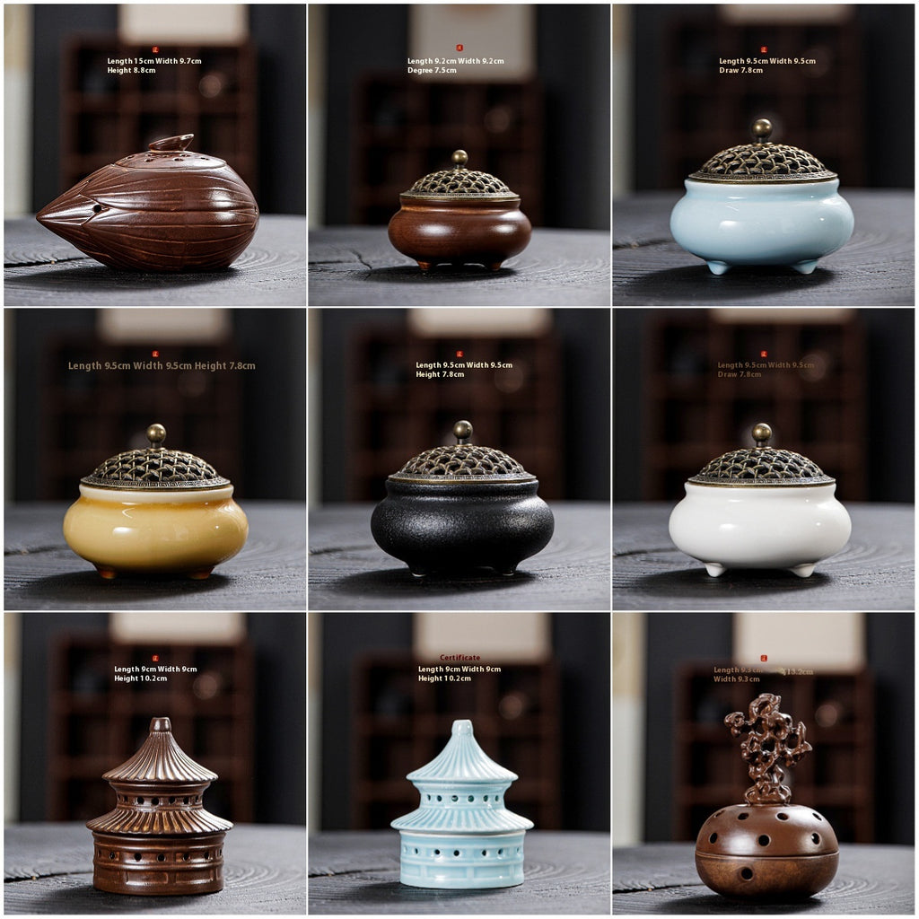 Zen Retro Encens céramique brûleur d'encens brûleur