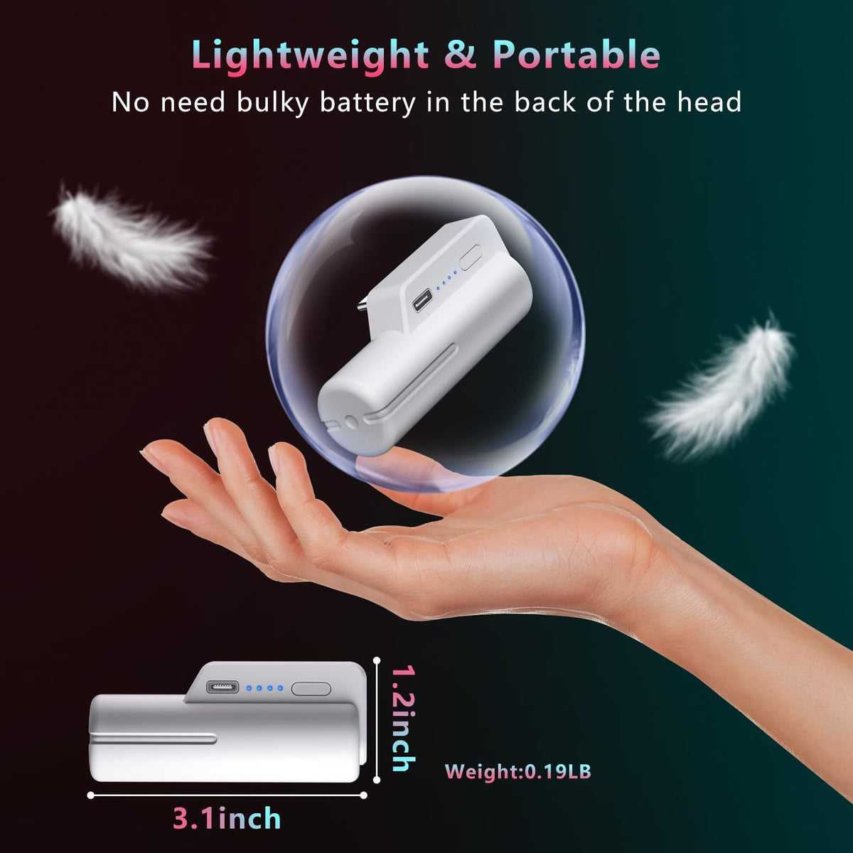 Wearable Headband Power Bank Game Extension Endurance Portable VR Accessories
