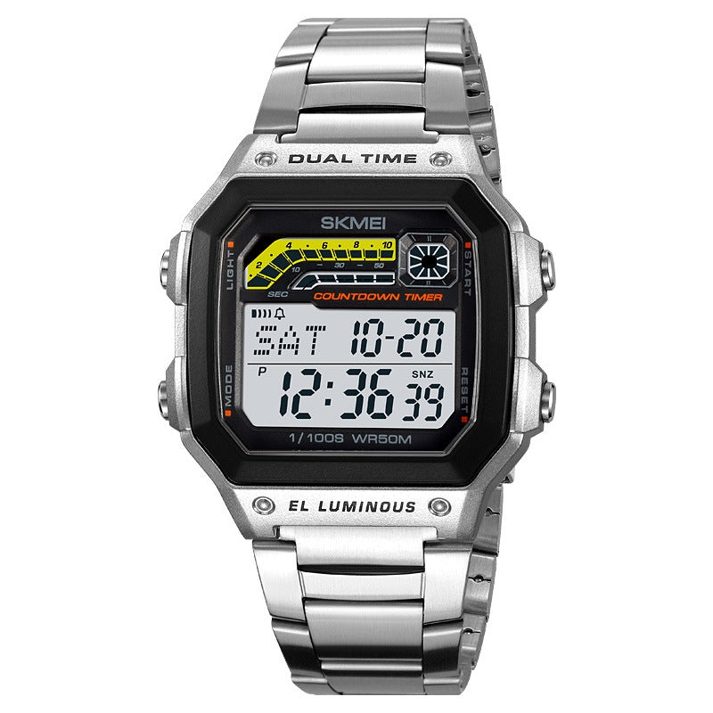 Montre électronique homme Luminous Imperméable Multifonctionnel