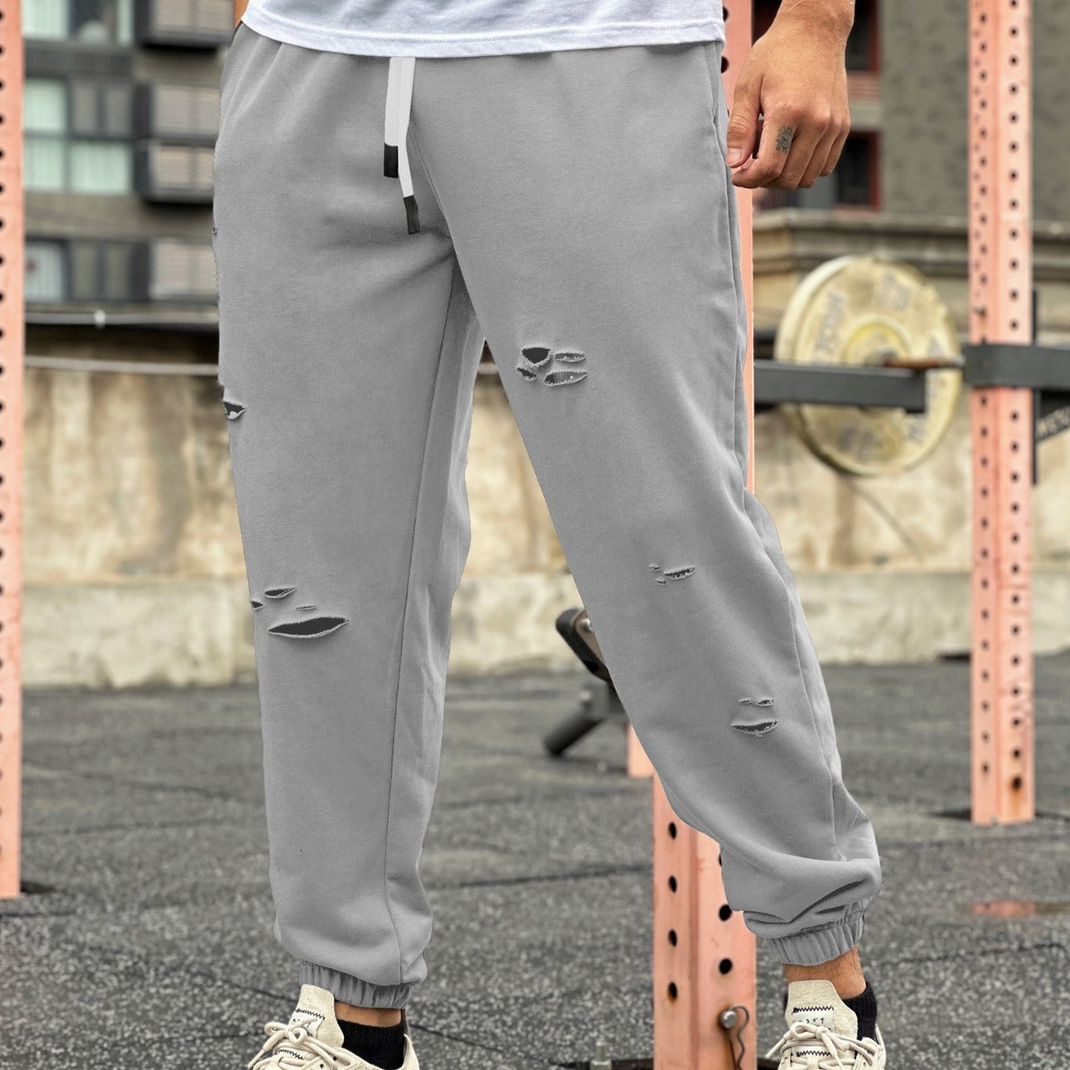 Pantalons de jogging à mâchement de sweat