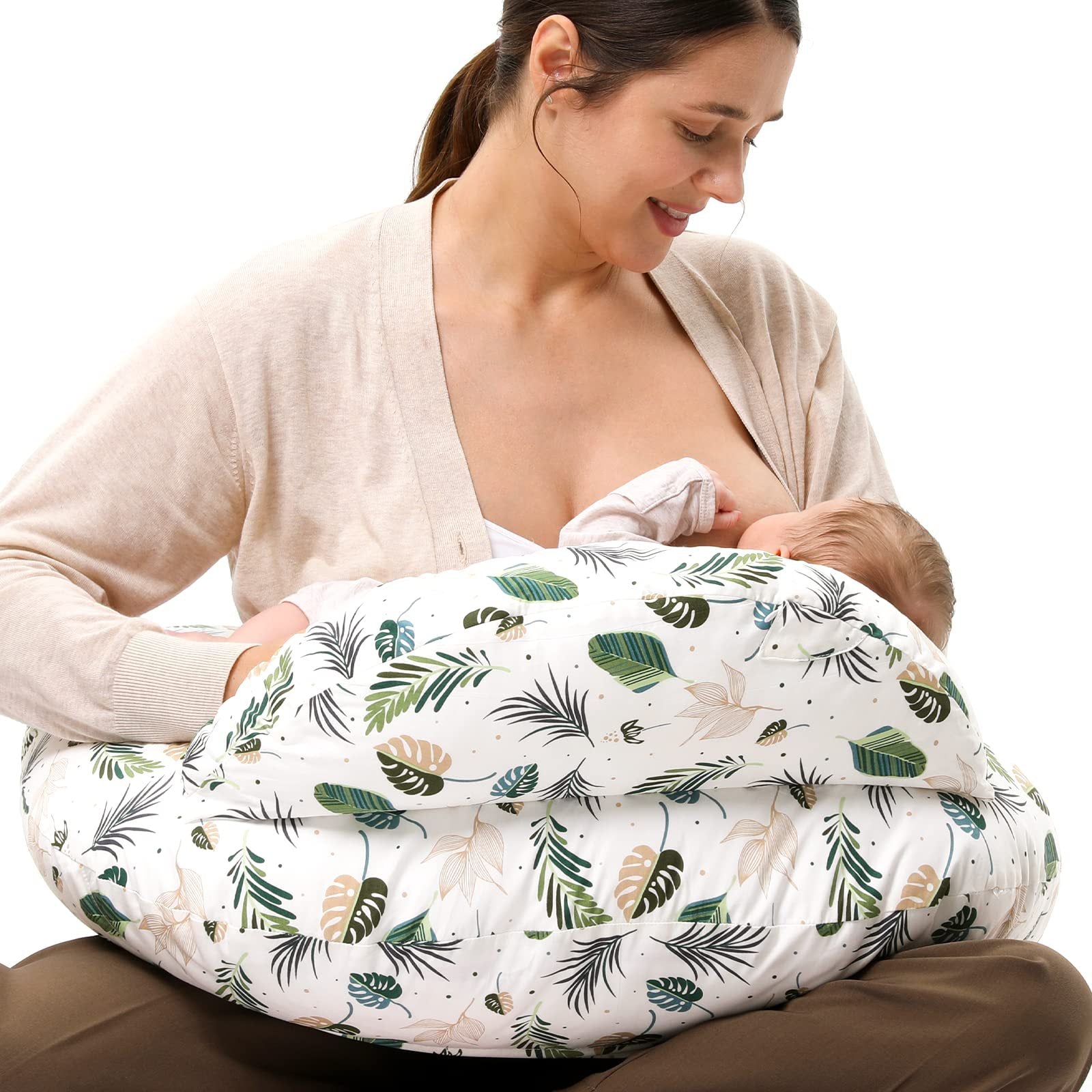 Oreiller d'allaitement Oreiller d'allaitement bébé Oreiller multifonctionnel amovible