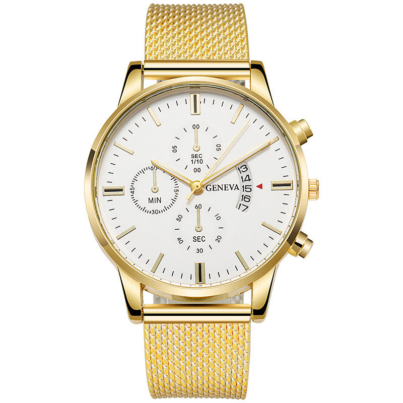 Hommes montre faux trois-Subdial Six mains calendrier Casual mode entreprise Quartz