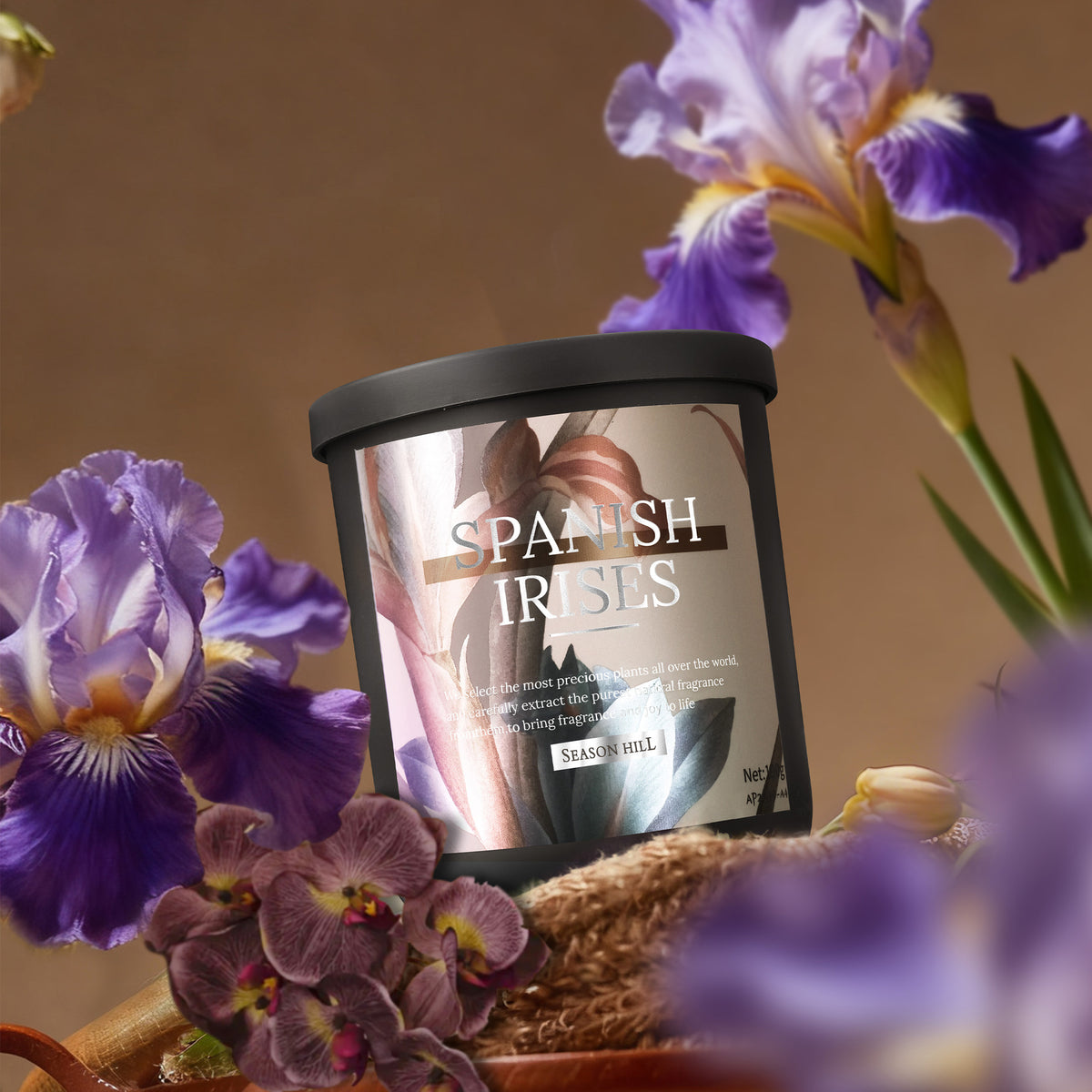 Retro Flower-Scented Balm Solid Car Air Freshener