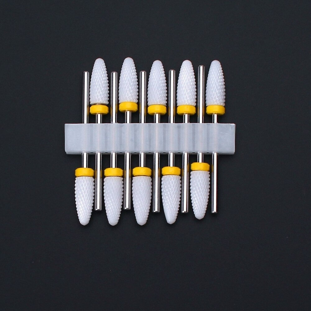 Ensemble d'outils de perceuse à ongles en céramique 10 pièces