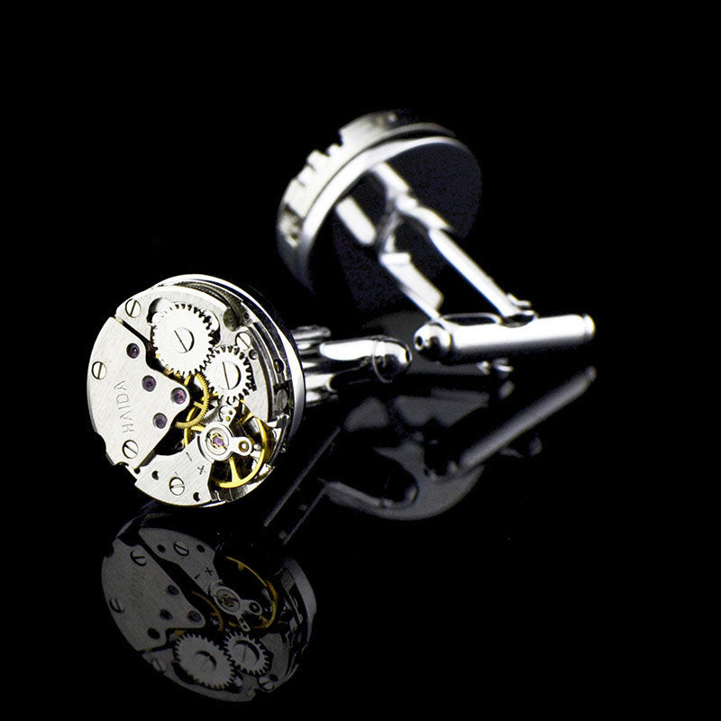 Mouvement mécanique French Shirt Cufflinks