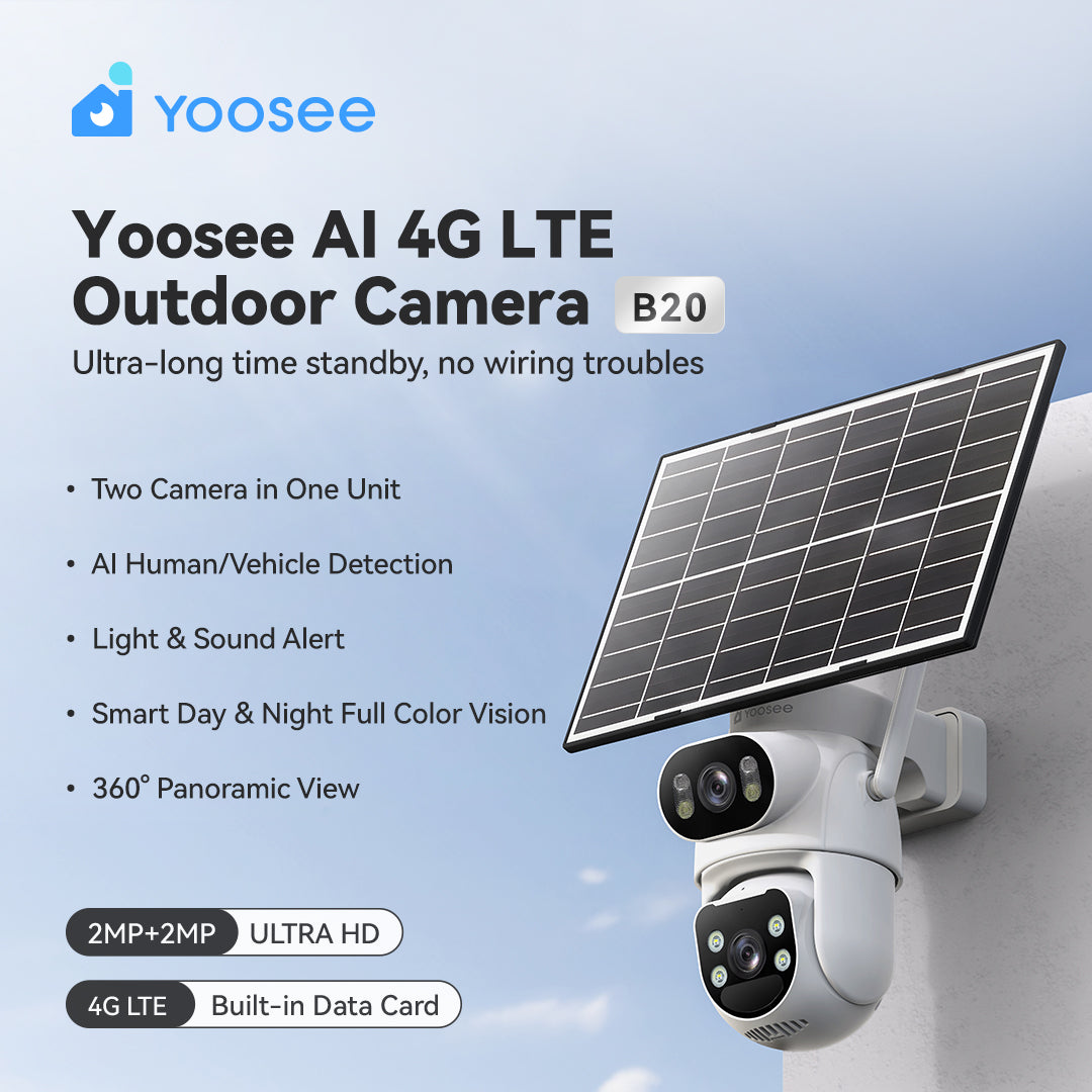 Smart 4G LTE Battery Outdoor PTZ Camera With Solar Panel 2.5K---GW-B20-CN