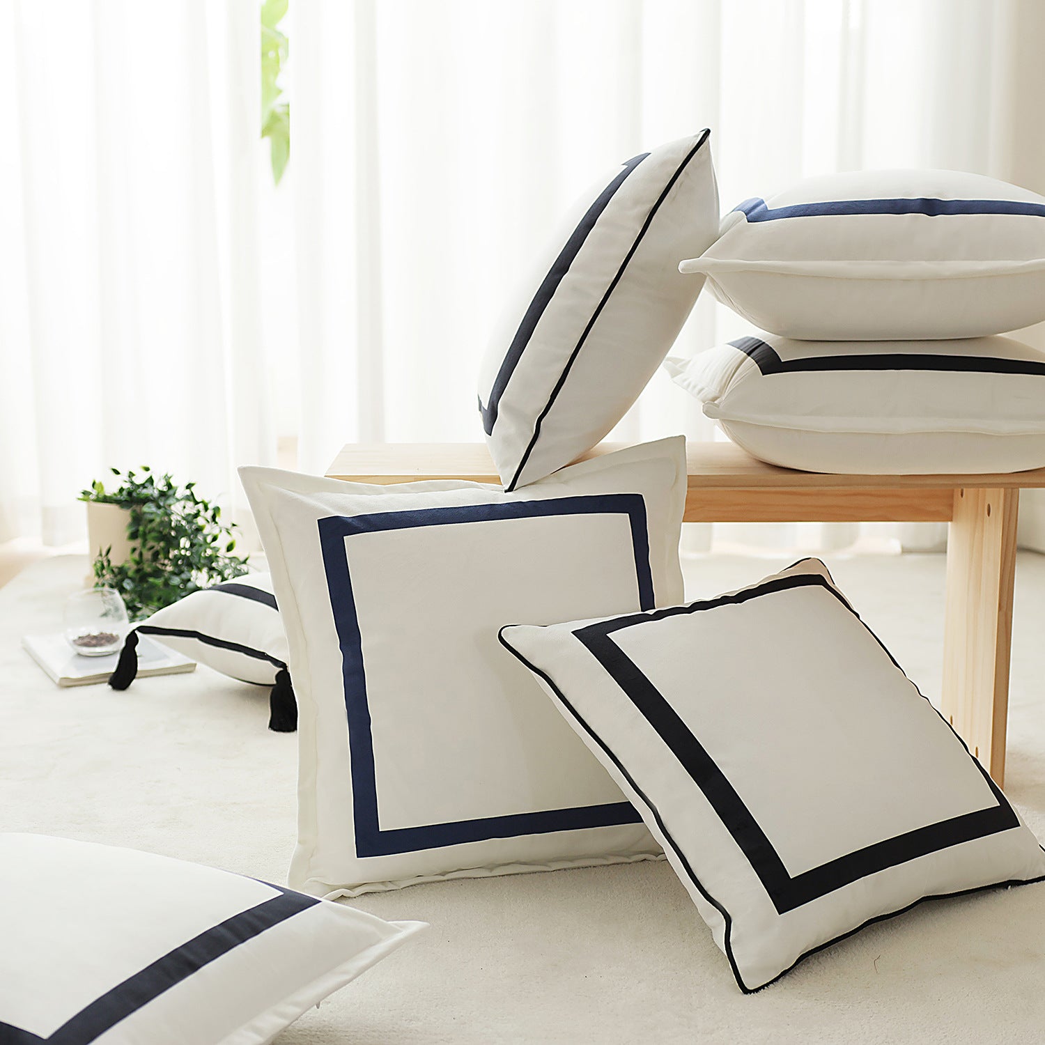 Motif d'oreiller en velours pour les hôtels