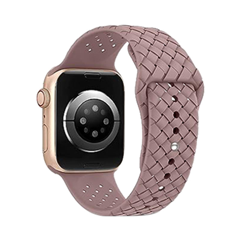 Bracelet de montre en silicone motif tissé