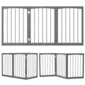 63 po x 30 po de clôture en bois gris