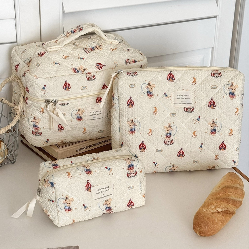 Sac de maquillage Rabbit Paradise Travel Sac de toilette portable de grande capacité