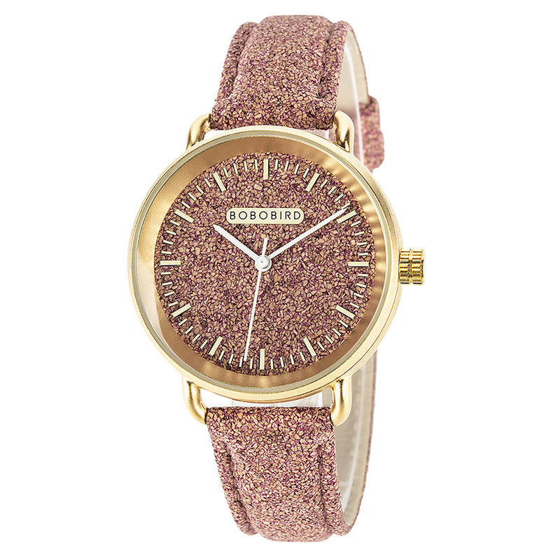 Cork Grain Couple montre mode Casual Wood Grain montre