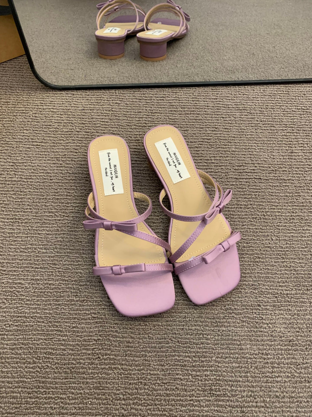 Niche Design Toe ouvert femmes Diapositive Sandales