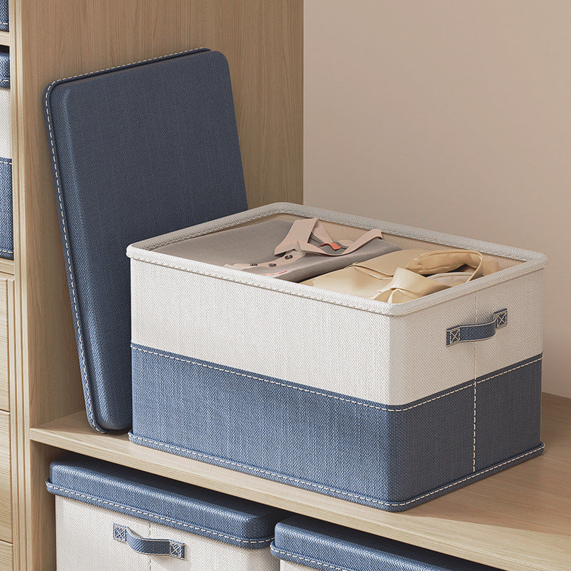 Boîte de rangement surdimensionnée à deux tons pour vêtements