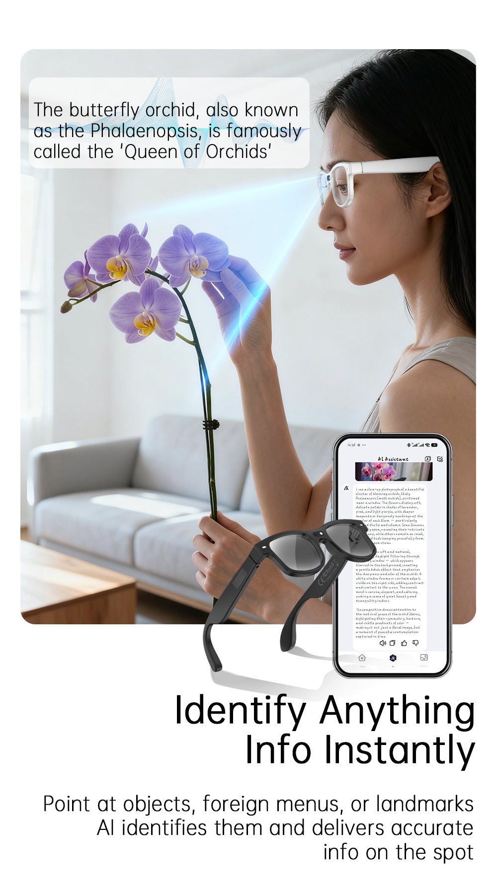 Lunettes de soleil Bluetooth pour la traduction d'appel musical G3