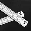 British Straight Steel Ruler 15 20 30 50cm Acier inoxydable Ruler Straight Steel Ruler