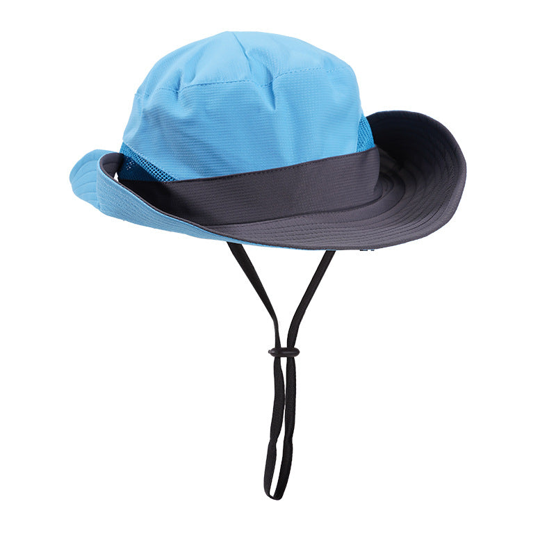 Chapeau à seau large en forme de soleil prêt à la queue de cheval