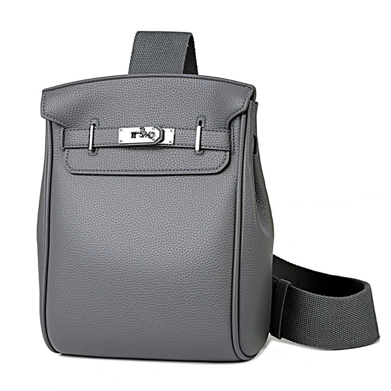 Sac de corps minimaliste pour homme Sleek Léger et de couleur solide