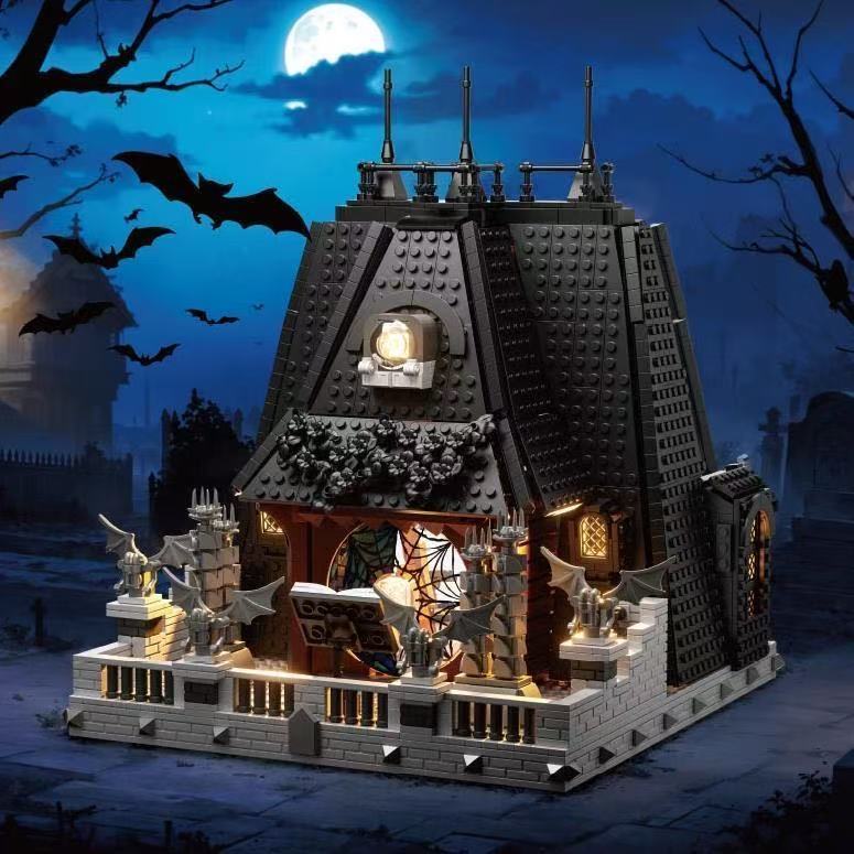 Baka 33214 Black Wednesday Small Black House Building Street View Modèle Bâtiment Blocs Ch