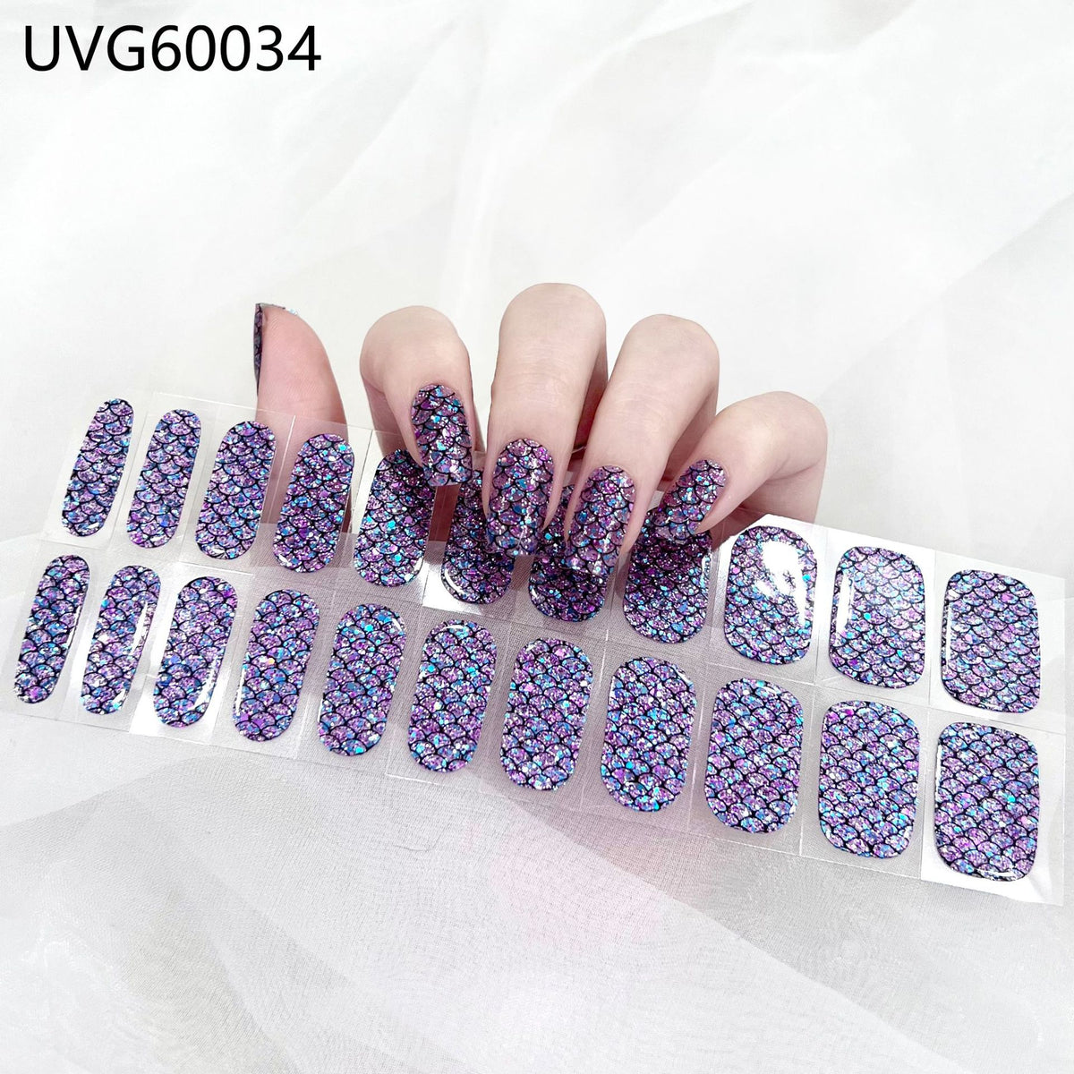 Sticker à ongles de gel UV Semi-cuisiné à ongles UV